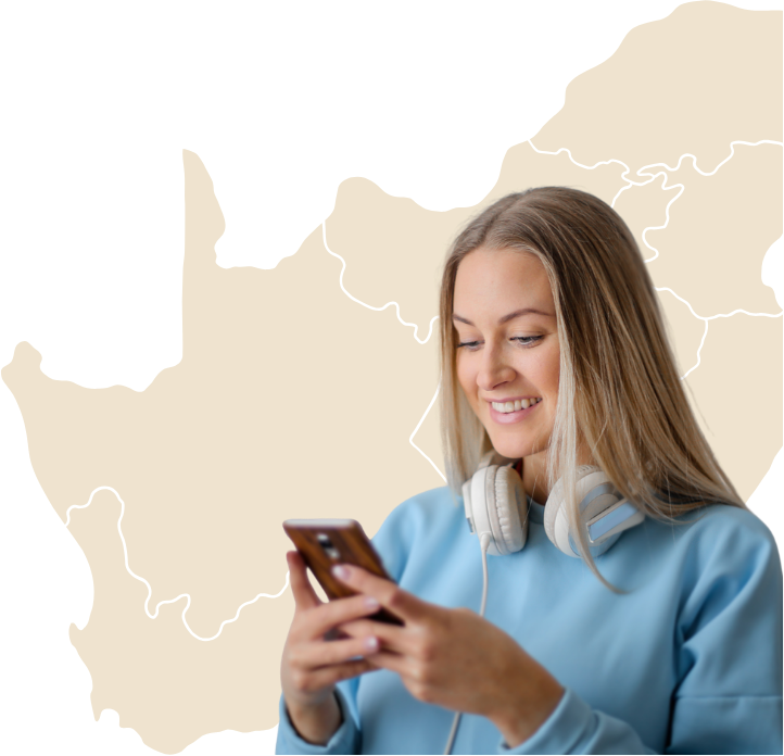 Bidder browsing auctions across South Africa