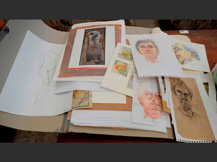 VARIOUS SKETCHES & PAINTINGS