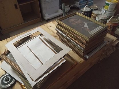 Assorted picture frame scrap