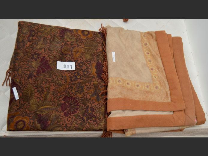 CASHMERE THROW & ANOTHER