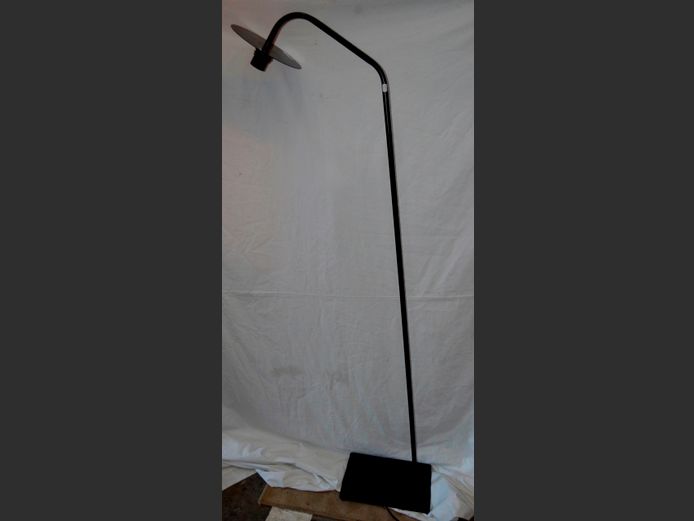 FUNKY BLACK METAL STANDING LAMP, 149cm High [No shade]
