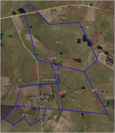 Re of Ptn 4, Re of Ptn 8and Ptn 12 and Ptn 13 of the Farm Brakfontein 522 IS, Ptn 4 Farm Potfontein 55 HS