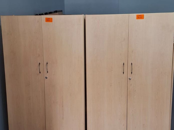 2 x Wooden cabinets - contents not included
