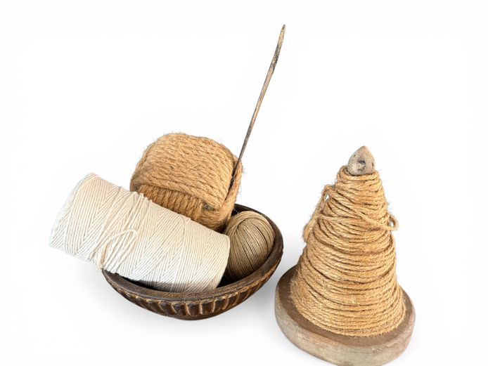 Vintage Sewing Thread & Twine Display