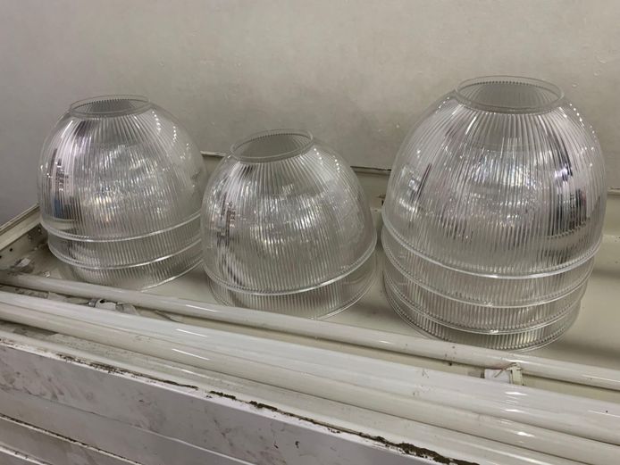 Industrial Light Fittings with Shades 