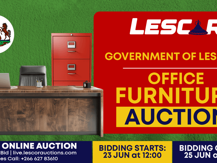 Government Of Lesotho Office Furniture and Equipment Timed Online Auction