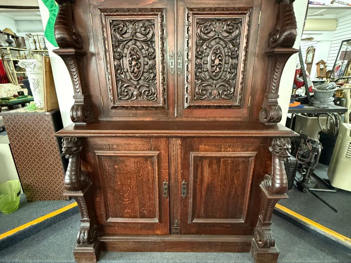 Antique Jacobian Style Cupboard 