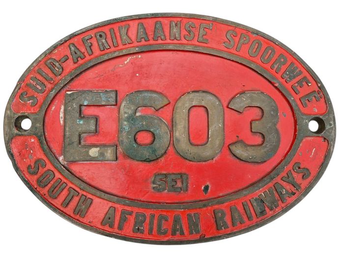 South African Railway Locomotive Number Plate (10.5kg)
