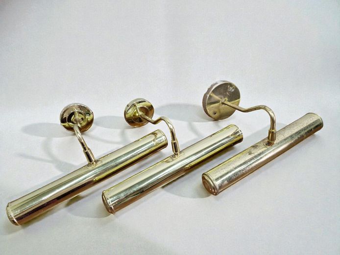 Brass Plated Picture Wall Lights