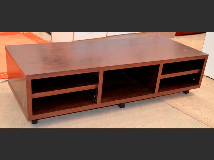 DARKWOOD TV STAND, 150 x 60 x 39cm