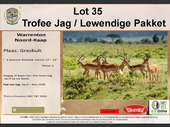 Trofee Jag / Lewendige Pakket