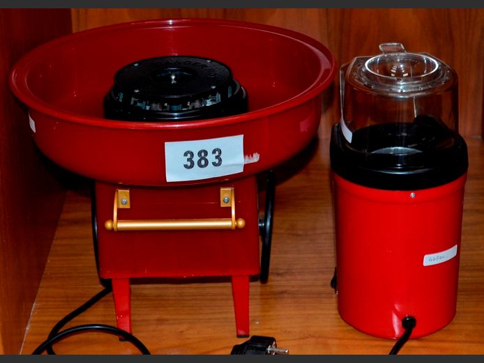 CANDY FLOSS MACHINE & A POPCORN MACHINE [Switch on]