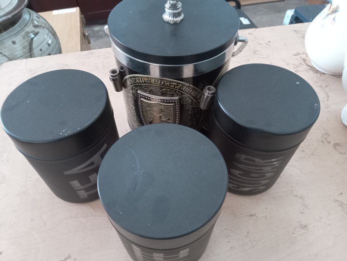 Tea, coffee & sugar canisters