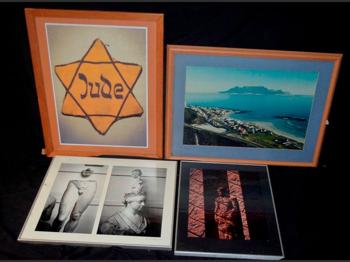 FRAMED PHOTOGRAPHIC PRINT "THE CRISIS OF AUTHORSHIP", etc