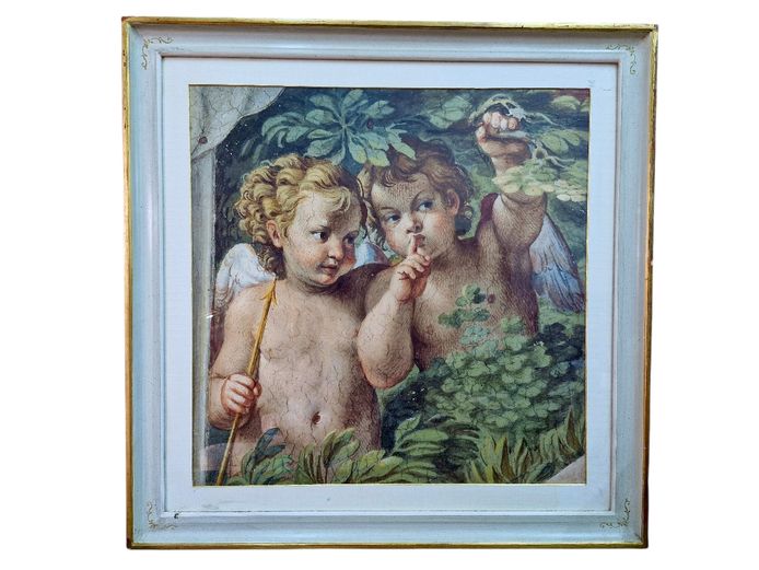 Annibale Carracci's "Whispering Angels" Framed Print