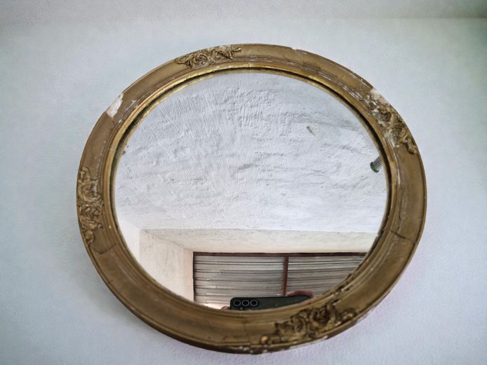 Classic Round Gilt Convex Mirror Round 