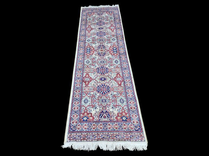 Vintage Persian-Style Fringed Hallway Runner
