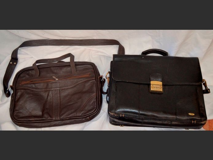 LEATHER BRIEFCASE & ANOTHER