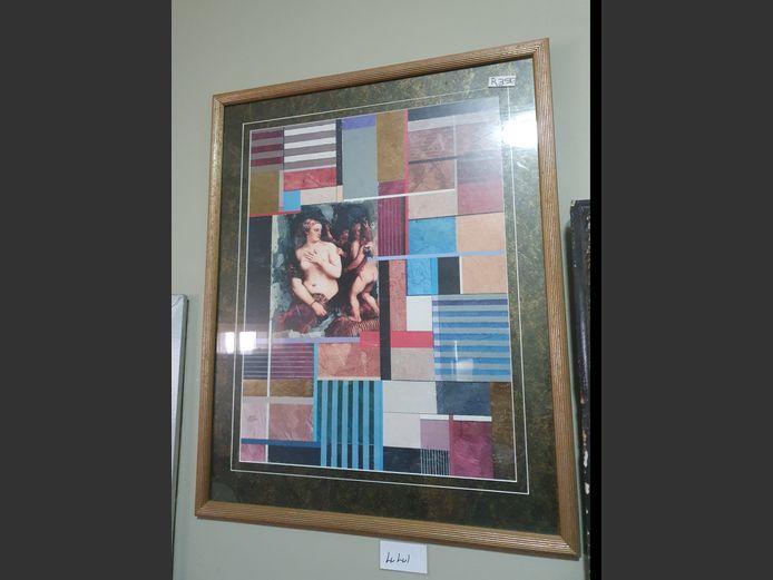 FRAMED PRINT "NUDE", 43 x 57cm
