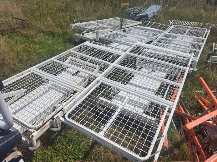 Metal bed frames scrap
