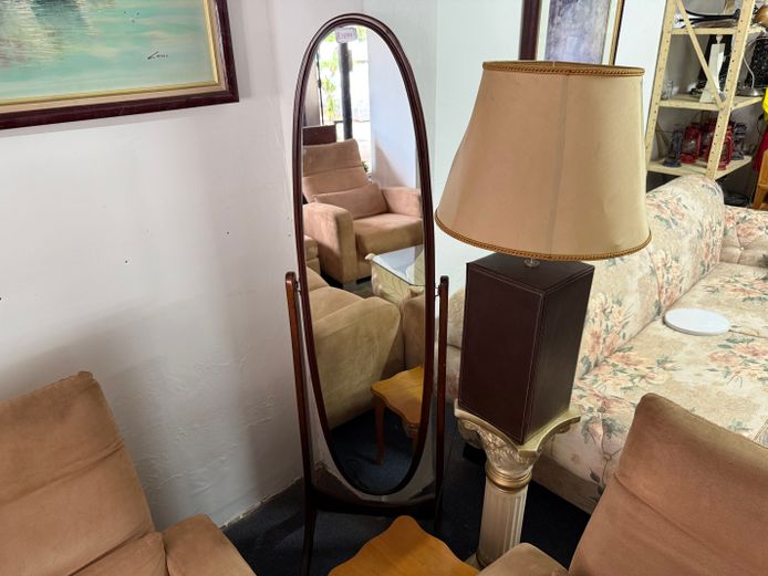 Oval Floor Standing Mirror 