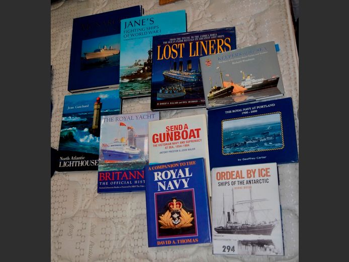 COLLECTION COFFEE TABLE BOOKS: LOST LINERS, LIGHTHOUSES, etc