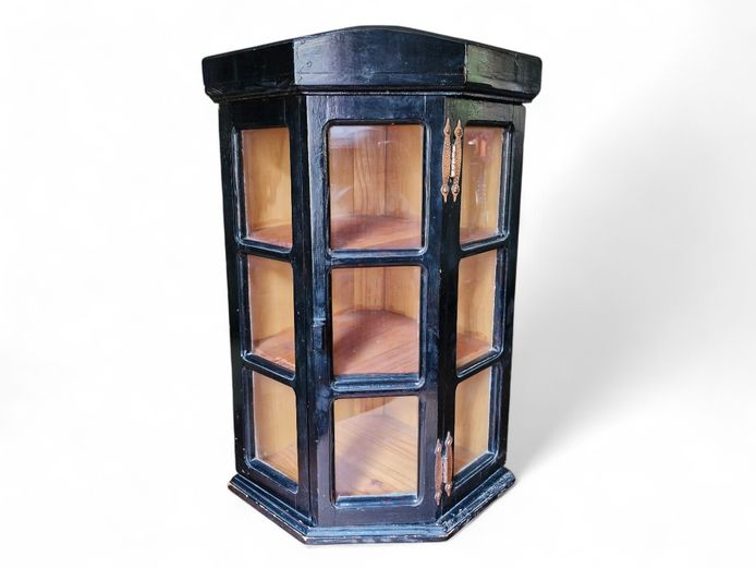 Hexagonal Corner Display Cabinet