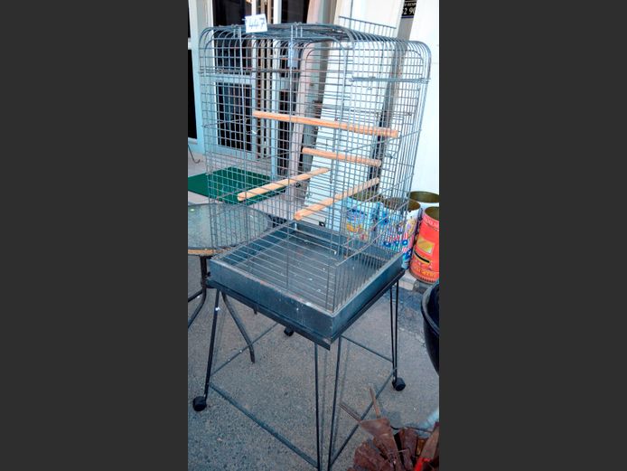 BIRD CAGE ON STAND, 54 x 52 x 153cm