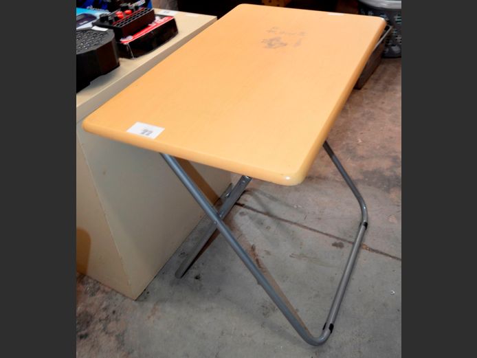 OAK FOIL FOLDING TABLE, 80 x 50 x 71cm