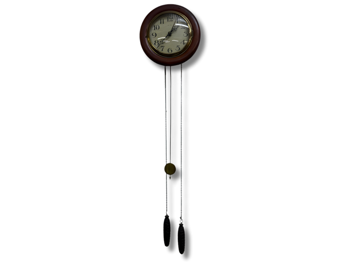 Decorative Round Wall Hanging Clock (As is)