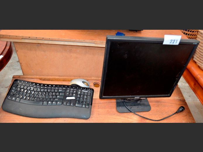 ACER MONITOR, MICROSOFT KEYBOARD & MOUSE [Switch on]