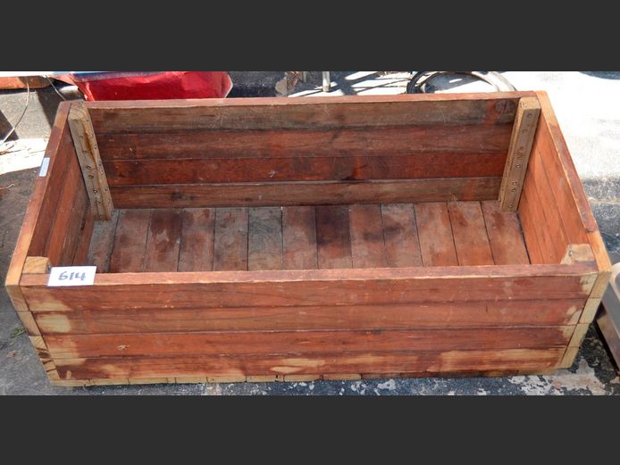 WOODEN CRATE, 94 x 45 x 30cm