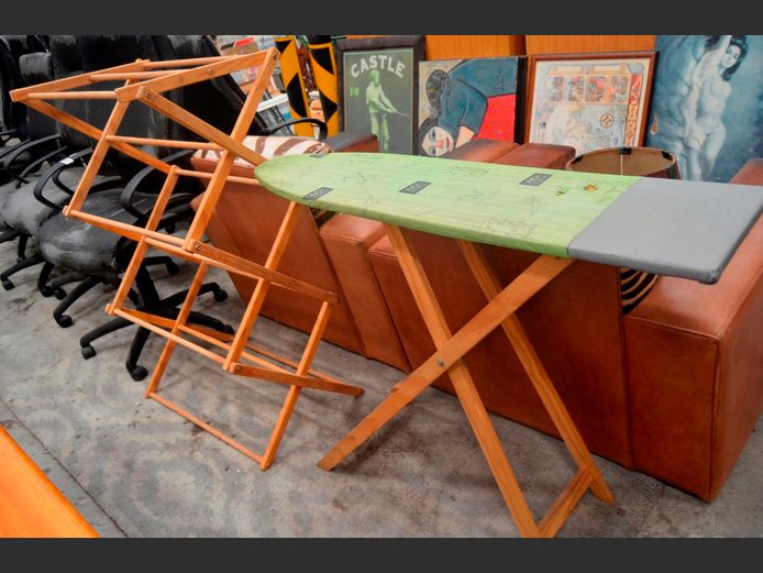 HOUSE OF YORK CLOTHES HORSE, IRONING BOARD, etc