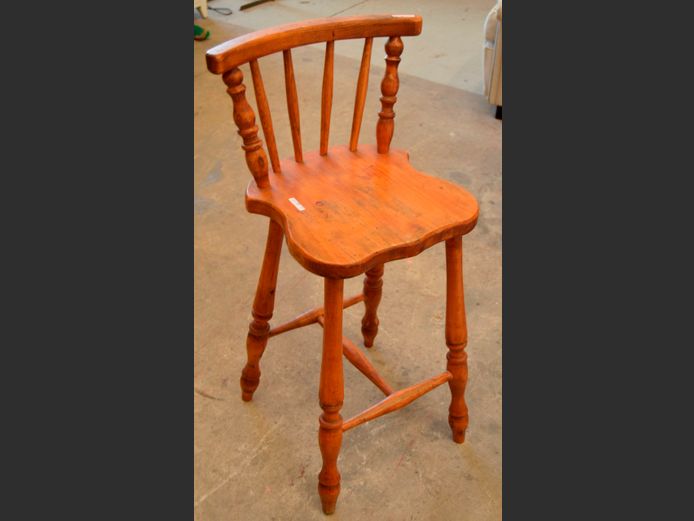 PINE COUNTER CHAIR, 61cm High