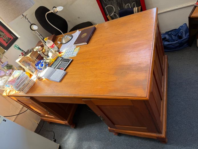 Executive Office Desk - Yellow Wood  