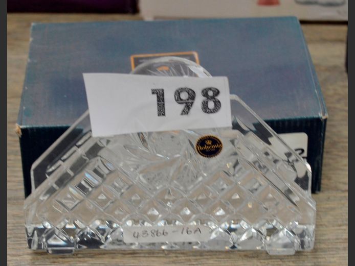BOHEMIA CRYSTAL NAPKIN HOLDER