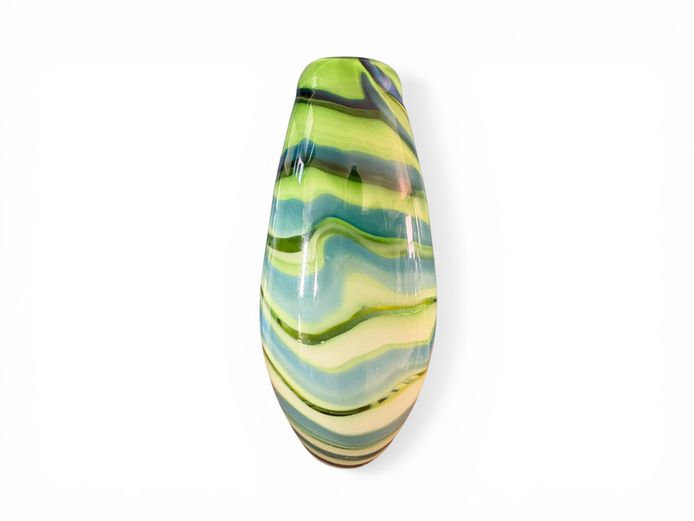 Decorative Swirl Art Glass Vase