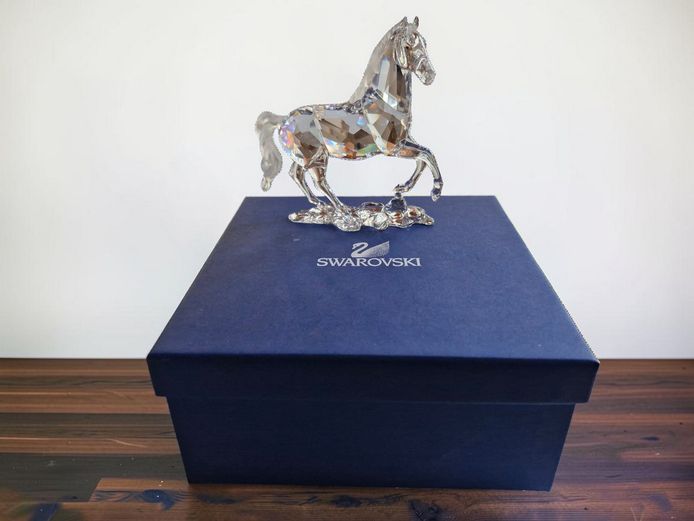 Swarovski Crystal Stallion Figurine with Box & COA