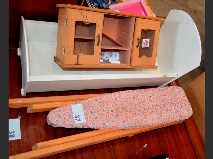 DOLL'S COT, CHILDREN'S IRONING BOARD, etc