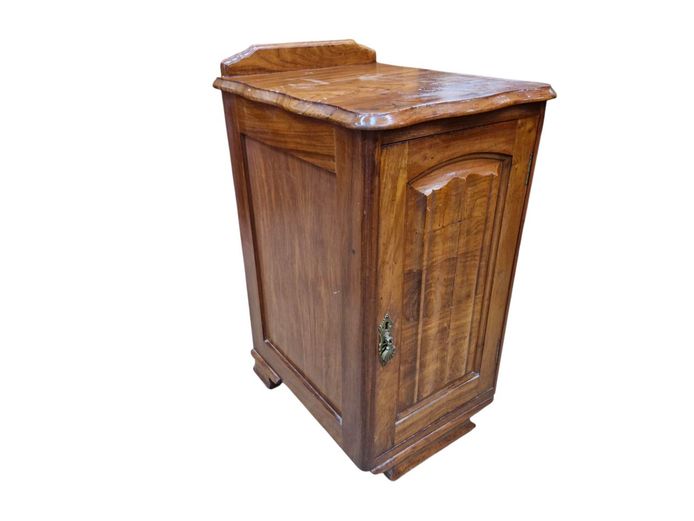 Vintage Imbuia Wood Bedside Pedestal
