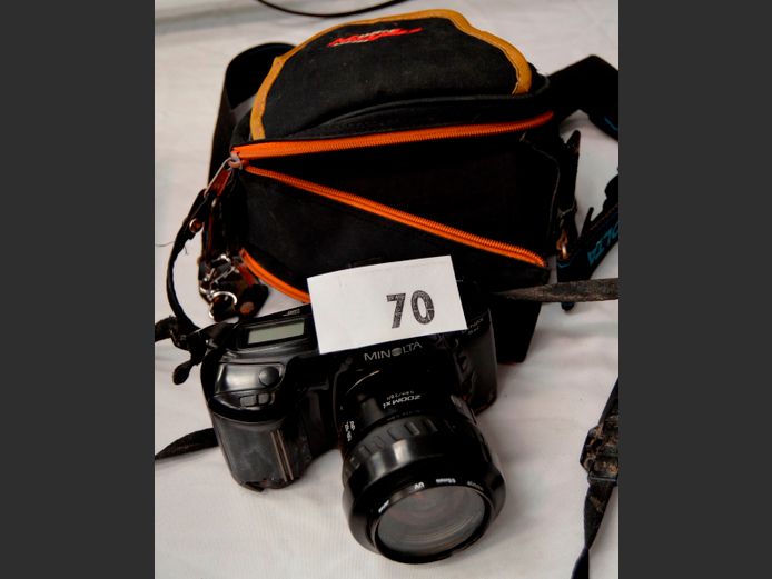 MINOLTA CAMERA WITH BAG [Untested]