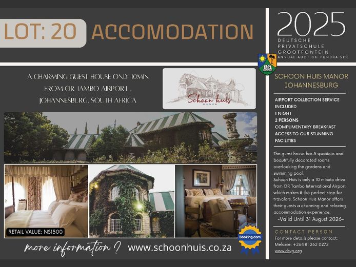 SCHOON HUIS MANOR JOHANNESBURG
