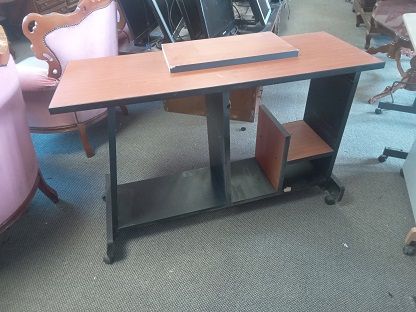 Two-tone computer table scrap