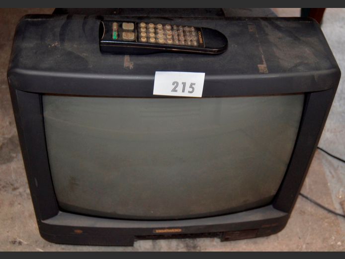 DAEWOO COLOUR TV WITH REMOTE [Switches on, untested further] ### LICENCE PLEASE ###