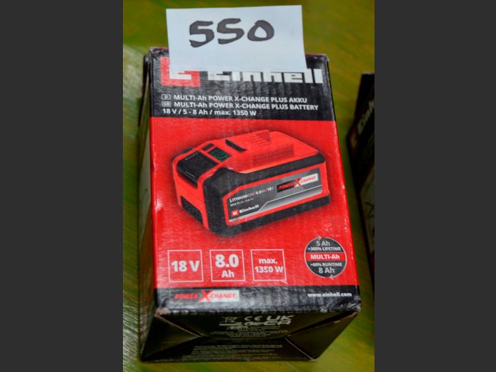 EINHELL 18V, 5-8 MULTI-Ah POWER-X-CHANGE PLUS BATTERY ONLY
