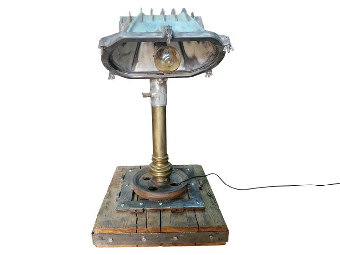 Bespoke Industrial Steampunk Bankers Lamp
