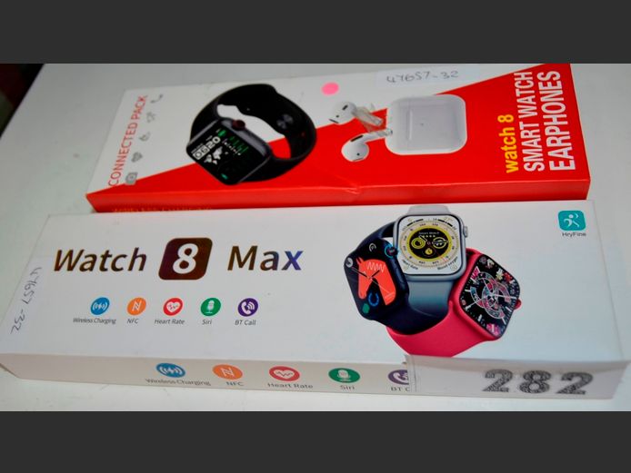 LOT: SMART WATCH 8 PACK & A WATCH 8 SMART WATCH [Untested]