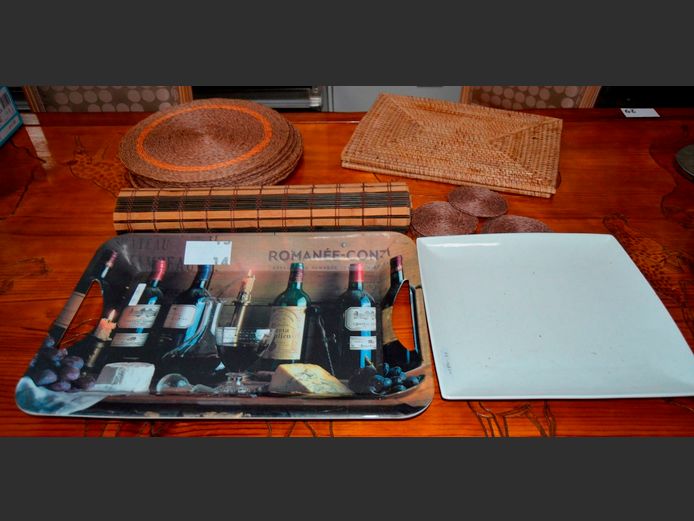 PLATTER, TRAY, PLACEMATS, etc