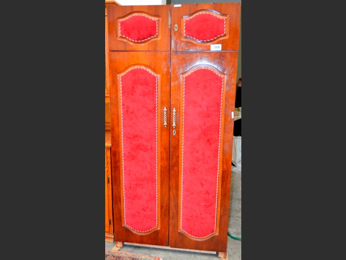 IMBUIA FOIL 4-DOOR WARDROBE, 92 x 55 x 192cm