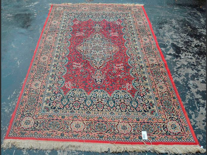 TOPKAPI WOVEN CARPET, 232 x 145cm [Needs a clean]